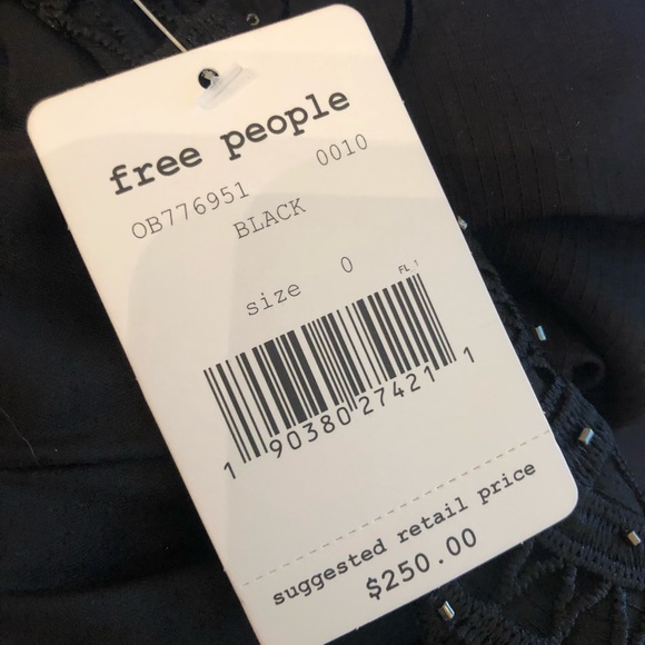 Free people we go together black mini dress NWT 0 - Picture 5 of 6